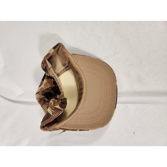 NOS 80's Camo Snapback Truckers Cap Corduroy Hunting Duck - Picture 5 of 7